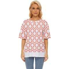 Shining Stephen King T- Shirt Geometric Pattern Looped Hexagons Oversized Basic Tee by maxcute