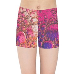 Colorful Bubbles Abstract Art Kids  Sports Shorts by Jancukart