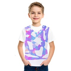 Silhouette Design T- Shirt Silhouette Design Abstract Maze Geometric Abstract Colours T- Shirt Kids  Basketball Tank Top by maxcute