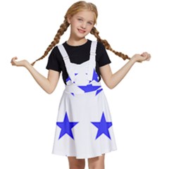 Stars T- Shirt Star Pattern - Dark Blue T- Shirt Kids  Apron Dress