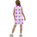 Stars T- Shirt Star Pattern - Pink T- Shirt Kids  Basketball Mesh Set View4