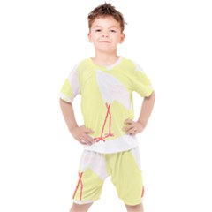 Stork Design T- Shirtstork T- Shirt (1) Kids  Tee And Shorts Set by maxcute