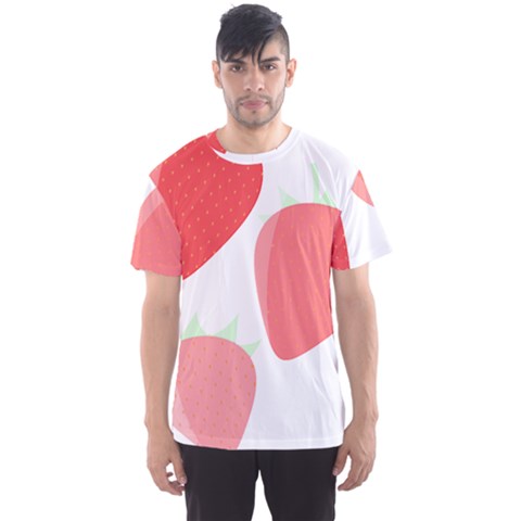 Strawberry T- Shirt Strawberries T- Shirt Men s Sport Mesh Tee by maxcute