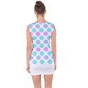 Sugar T- Shirt Pastel Lollipop Candy Pattern T- Shirt Lace Up Front Bodycon Dress View2