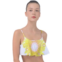 Sunflower Heart T- Shirt Sunflower Hearts, Sunflowers, Heart, Bloom T- Shirt Frill Bikini Top by maxcute