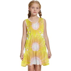 Sunflower Heart T- Shirt Sunflower Hearts, Sunflowers, Heart, Bloom T- Shirt Kids  Sleeveless Tiered Mini Dress by maxcute