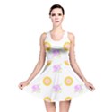 Sunflowers And Roses Pattern T- Shirt Sunflowers And Roses Pattern T- Shirt Reversible Skater Dress View1