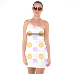 Sunflowers And Roses Pattern T- Shirt Sunflowers And Roses Pattern T- Shirt One Soulder Bodycon Dress