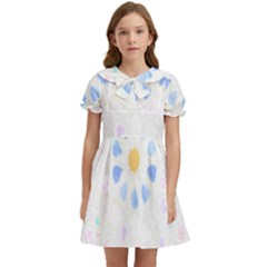 Tiles T- Shirtzellige Moroccan Mosaic Tilework T- Shirt Kids  Bow Tie Puff Sleeve Dress by maxcute