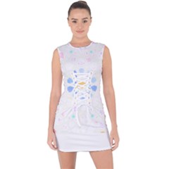 Tiles T- Shirtzellige Moroccan Mosaic Tilework T- Shirt Lace Up Front Bodycon Dress by maxcute