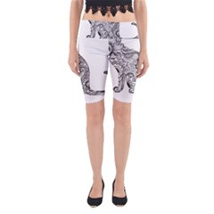 Trippy T- Shirt Cat Silhouette T- Shirt Yoga Cropped Leggings by maxcute