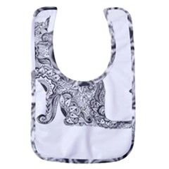 Trippy T- Shirt Cat Silhouette T- Shirt Baby Bib by maxcute