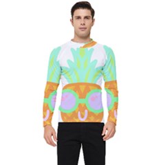 Tropical Fruit T- Shirt Pineapple At Sea T- Shirt Men s Long Sleeve Rash Guard by maxcute