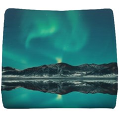 Blue And Green Sky And Mountain Seat Cushion by Jancukart