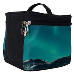 Blue And Green Sky And Mountain Make Up Travel Bag (small) by Jancukart
