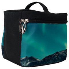 Blue And Green Sky And Mountain Make Up Travel Bag (big) by Jancukart