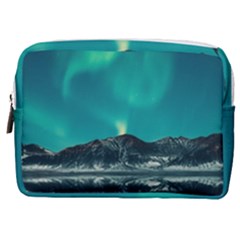 Blue And Green Sky And Mountain Make Up Pouch (medium)