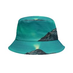 Blue And Green Sky And Mountain Bucket Hat by Jancukart