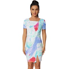 Tropical T- Shirt Tropical Attractive Forest T- Shirt Fitted Knot Split End Bodycon Dress by maxcute