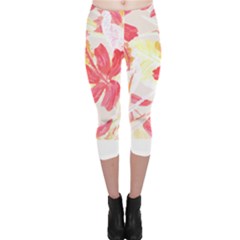 Tropical T- Shirt Tropical Creative Hawaiian T- Shirt Capri Leggings 