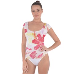 Tropical T- Shirt Tropical Creative Hawaiian T- Shirt Short Sleeve Leotard 