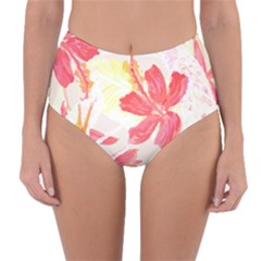 Tropical T- Shirt Tropical Creative Hawaiian T- Shirt Reversible High-Waist Bikini Bottoms