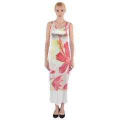 Tropical T- Shirt Tropical Creative Hawaiian T- Shirt Fitted Maxi Dress