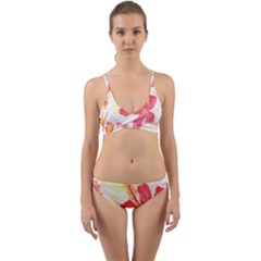 Tropical T- Shirt Tropical Creative Hawaiian T- Shirt Wrap Around Bikini Set by maxcute