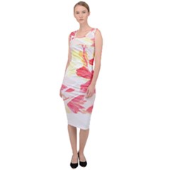 Tropical T- Shirt Tropical Creative Hawaiian T- Shirt Sleeveless Pencil Dress