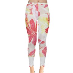 Tropical T- Shirt Tropical Creative Hawaiian T- Shirt Inside Out Leggings