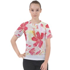 Tropical T- Shirt Tropical Creative Hawaiian T- Shirt Women s Sport Raglan Tee