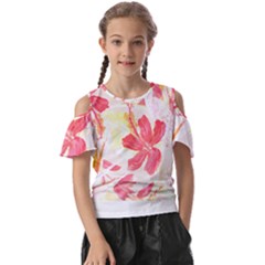 Tropical T- Shirt Tropical Creative Hawaiian T- Shirt Kids  Butterfly Cutout Tee