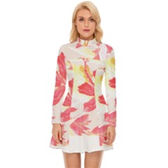 Tropical T- Shirt Tropical Creative Hawaiian T- Shirt Long Sleeve Velour Longline Dress