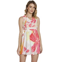 Tropical T- Shirt Tropical Creative Hawaiian T- Shirt Sleeveless High Waist Mini Dress