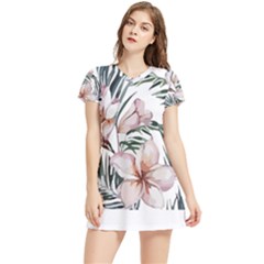 Tropical T- Shirt Tropical Delicate Bloom T- Shirt Women s Sports Skirt by maxcute