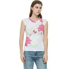 Tropical T- Shirt Tropical Elegant Flourish T- Shirt Women s Raglan Cap Sleeve Tee by maxcute