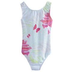 Tropical T- Shirt Tropical Elegant Flourish T- Shirt Kids  Cut-out Back One Piece Swimsuit by maxcute