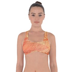 Orange Leaves Colorful Transparent Texture Of Natural Background Got No Strings Sports Bra by Jancukart