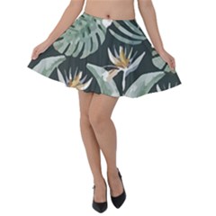 Tropical T- Shirt Tropical Garden Floricorous T- Shirt Velvet Skater Skirt by maxcute