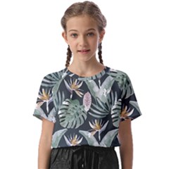 Tropical T- Shirt Tropical Garden Floricorous T- Shirt Kids  Basic Tee