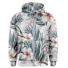 Tropical T- Shirt Tropical Garden Sheet T- Shirt Men s Zipper Hoodie