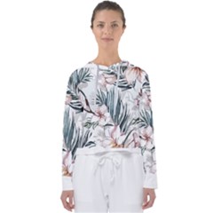 Tropical T- Shirt Tropical Garden Sheet T- Shirt Women s Slouchy Sweat