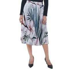 Tropical T- Shirt Tropical Garden Sheet T- Shirt Classic Velour Midi Skirt 