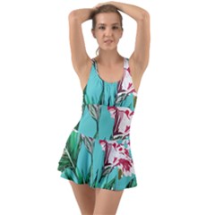 Tropical T- Shirt Tropical Gorgeous Oppositiflor T- Shirt Ruffle Top Dress Swimsuit by maxcute