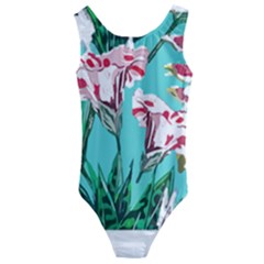 Tropical T- Shirt Tropical Gorgeous Oppositiflor T- Shirt Kids  Cut-out Back One Piece Swimsuit by maxcute