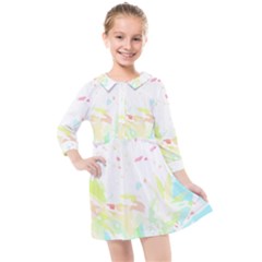 Tropical T- Shirt Tropical Graceful Blossoming T- Shirt Kids  Quarter Sleeve Shirt Dress by maxcute