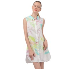 Tropical T- Shirt Tropical Graceful Blossoming T- Shirt Sleeveless Shirt Dress by maxcute