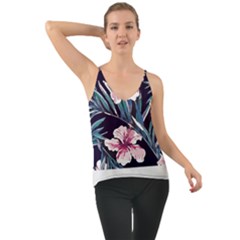 Tropical T- Shirt Tropical Graceful Flower T- Shirt Chiffon Cami by maxcute