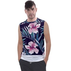 Tropical T- Shirt Tropical Graceful Flower T- Shirt Men s Regular Tank Top by maxcute
