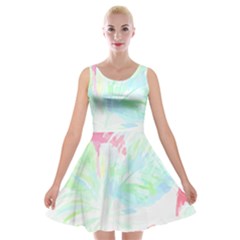 Tropical T- Shirt Tropical Graceful Forestry T- Shirt Velvet Skater Dress by maxcute